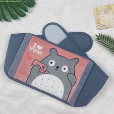 冬季必備 註水式熱水袋 安全保暖 註水熱水袋暖肚子暖腰帶加厚毛絨灌水防爆護腰帶暖宮雙插手可拆洗, 沖水熱水袋+粉色龍貓