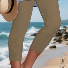 슈퍼 소프트 카프리 바지 높은 신축성 통기성 투명하지 않음 운동 러닝 요가 체육관 레깅스, 8. -3