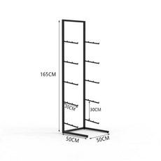 매장 스노보드 보관대 철제 바퀴 진열장 스키보관, 1개