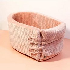 애견 탈부착 이동가방겸용 강아지 켄넬 콘솔박스, 1개, 파인애플핑크