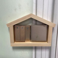 버윈 스위치 커버 장식 인테리어 우드 스위치 덮개, G