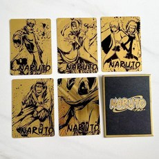 나루토 금색카드 포토카드 40장, 61x86mm, 5 5개의 에이스 (데이다라가 있어야 함)