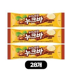 롯데 막대 바 아이스크림 누크바, 70ml, 28개