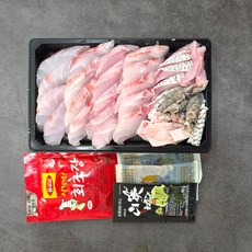 지금제철 신안 민어회 필렛 손질발송 보양음식, 1개, 신안 민어회 슬라이스 300g