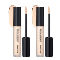 [1+1] 페리페라 더블 롱웨어 커버 컨실러, 001 퓨어아이보리, 2개