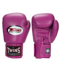 古川小夫 TWINS 經典素色系列 拳擊 泰拳 手工真皮 拳套 散打 ＭＭＡ 搏擊 比賽, 14oz, 1個, 深紫色