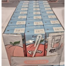 피크닉 천도 복숭아, 240ml, 24개