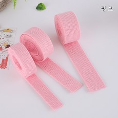 짱패브릭 면웨이빙끈 20 25 30mm / 웨빙, 20mm 핑크, 1개