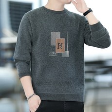 남성용 스웨터 Patckwork 라운드 넥 풀오버 양털 안감 두꺼운 따뜻한 겨울 니트웨어 패션 점퍼 의류, 02 4XL, 02 7015 Dark Grey