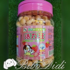 毛球寵物 寶麟BaoLin 活力汪 犬用餅乾 小饅頭 寶貝營養點心200克 草莓/牛奶/香蕉 MIT台灣製造, 草莓
