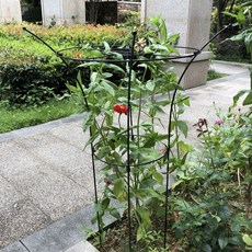 장미 지지대 덩굴 넝쿨 정원 화분 가든 식물 화단 철제 지주대 정원장식, 검정 S
