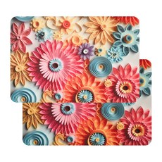 무디 플라워샤워 규조토 발매트 세탁가능한 논슬립 주방 욕실 매트 2p 세트, 플라워샤워4