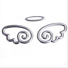 차량용 엠블럼 자동차 앰블럼 엠블렘 스티커 3D 메탈 장식 천사 발바닥, 천사 실버