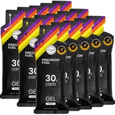에너지 젤 Precision Hydration 정밀 연료 30 순한 맛 중립 러닝 지구력 선수용 30g 탄수화물 소화가 쉬운 및 장시간 스포츠에 적합 15개입 1팩, 15개 묶음
