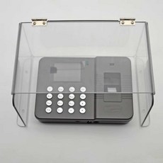 초인종 방수 레인커버 박스 인터폰 대문 야외주택, P3 투명 AB접착