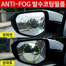 차량용 5중코팅 발수코팅필름 나노필름 사이드미러 김서림방지 필름, 5중 발수코팅필름(원형95*95)
