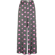 나타샤진코 하트 프린트 와이드 팬츠