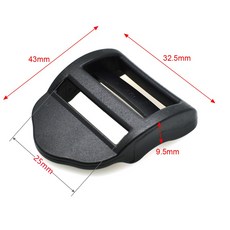 5 개/갑/팩 검은 사다리 /트라이 슬라이더 배낭 스트랩 웨빙 20 38mm 용 플라스틱 버클