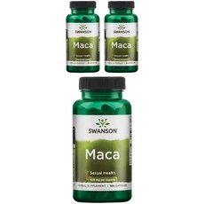 Swanson 斯旺森 瑪卡膠囊 500mg, 100顆, 3罐