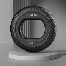 노바루 실리콘 강도조절 도넛 듀얼 악력기, 1개, 블랙