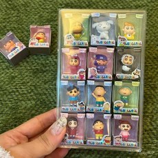 臺灣出貨 萌粒展示盒 萌粒收納盒 小鼻嘎米粒盲盒公仔收納盒迷你手辦萌粒展示架可愛透明防塵平價 萌粒展示櫃 萌粒收納 O, 1個, 米粒收納盒【1個】,僅收納盒【不含米粒哦】