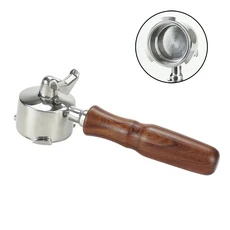 51mm 커피 Portafilter 더블 스파우트 Delonghi EC680 에스프레소 머신 액세서리 교체 필터 바구니 바리스, 05 red wood, 01 Capacity 8-10g(1pc)