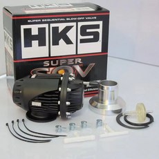 블로우밸브 알루미늄 풀 타입 터보 블로우 오프 밸브 어댑터 포함 블랙 실버 HKS VI SSQV BOV용 범용 SQV 4