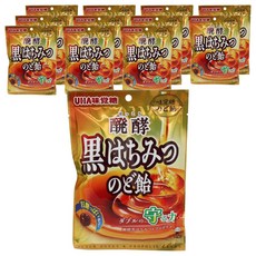 유하미카쿠토 발효 흑꿀 목캔디, 80g, 12개