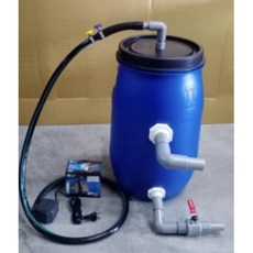 峰.魚菜 魚菜共生沉澱桶30L 含濾材 可搭配馬達, 過濾桶含濾材