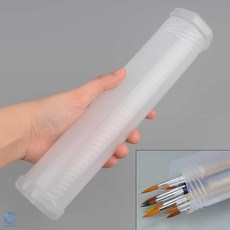 친우 미술붓보관통 미술도구정리 붓정리 반투명 어린이미술도구