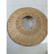 무사 삿갓 모자 베트남 농사 영화 코스프레 라탄 검은색, 조절할 수 있는, 1개, 심플한 오리지널 컬러 대나무 모자 로프 포함