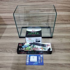 魚缸 外掛 夾燈 套缸組 玻璃缸 魚缸 小套缸 孔雀缸 小型魚缸 桌上缸 小魚缸 長30 寬15 高24 孔雀缸套組 缸, 1個, 長30×寬15×高24套缸組