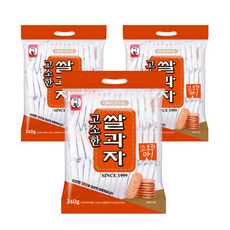 미왕 쌀과자 고소한 과자 간식 주전부리 판촉물 뻥튀기, 240g, 3세트