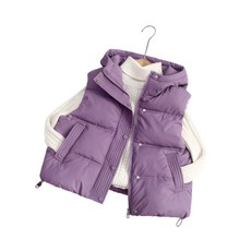 예니브 주니어 아동 후드 베스트 남여아 두툼 조끼