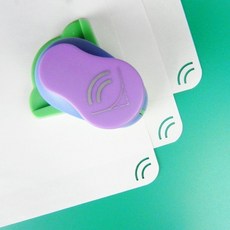 YOLQ兒童DIY壓花器工具，印花機邊紋鏤空壓花器，直角圓角壓花機, 14雙弧線, 1個