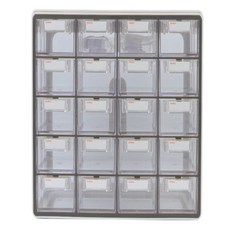 시스맥스 멀티박스 20단 소형 다용도 데스크 정리함 데스크정리함 다용도정리함 아크릴정리함, 옐로우, 옐로우