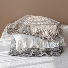 레이스 누빔 순면 패드, 그레이