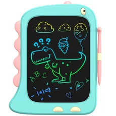 어린이를위한 8.5 인치 장난감 교육 전자 드로잉 보드 LCD 그리기 태블릿 Lcd 쓰기, 03 Dinosaur-Blue
