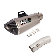 오토바이용 슬립온 풀 배기 시스템 프론트 링크 파이프, A. 중간 파이프, 2. F