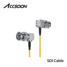 Accsoon 액순 SDI 케이블 (Yellow), 1개, ACCSOON AXC15 옐로우