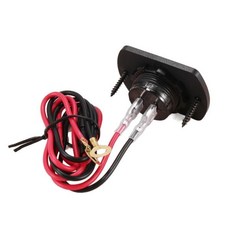 보트 해상 트럭 ATV UTV 교체용 접촉 스위치 디지털 디스플레이 DC12V 24V 방수 전압계 패널이 장착된 액세서리 12V 전압 게이지, 1개