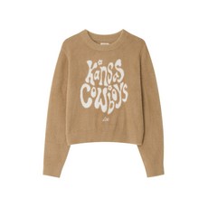 브랜드정품 리 LEE 우먼 헤어리 그래픽 니트 베이지 362503