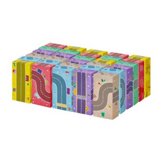 캐스비 종이벽돌블럭 도로 30p, 혼합색상, 3개