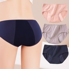 캐리루시 3중구조 면 스판 생리팬티 위생팬티 (3종세트)