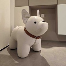 강아지 동물스툴 가정용 거실 키즈 스툴 의자 풋스톨, 1개, 노란 고양이 스크래치 가죽-(칼라 플랫 네일)