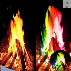캠핑 불멍 오로라 마법의가루 30g 무지개빛 감성용품 화로대 캠프파이어