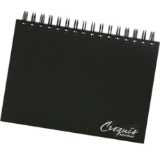 스프링형하드커버 아트스퀘어 하드커버 블랙 크로키북 스케치 B6 80매, 본상품