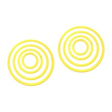 2세트 보드 게임 다트 오링 교체 다트 연습 서클 링 다트 보드 액세서리 내구성 향상, Yellow