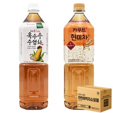 [한번에먹자] 1.5L 차음료 혼합세트 / 광동옥수수수염차 + 카무트현미차 / 각1개씩 총2페트