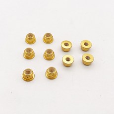 0pcs M3/M4 알루미늄 RC 삽입 휠에 0 Scx 합금 너트 나일론 플랜지 자동차, 0pcs Gold M3